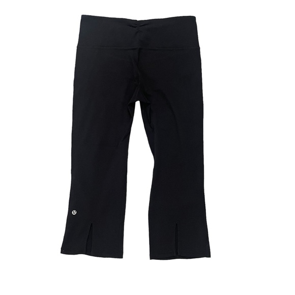 Lululemon Gather & Crow Split Calf Yoga Leggings Crop 2 - Picture 3 of 5